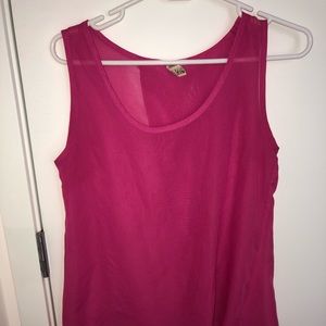 Magenta tank top